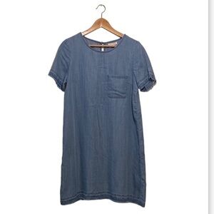 LIFE in Progress chambray blue dress. Size M